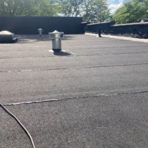 EPDM flat roof that was just repaired