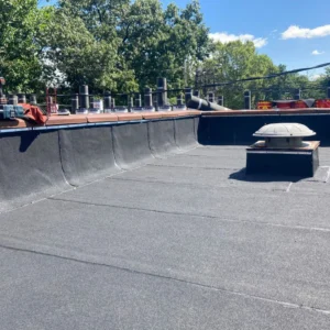 Flat roof repair project in Bronx NY