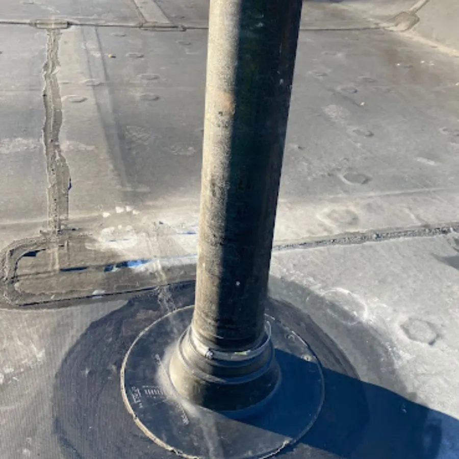 EPDM rubber roof vent pipe installation